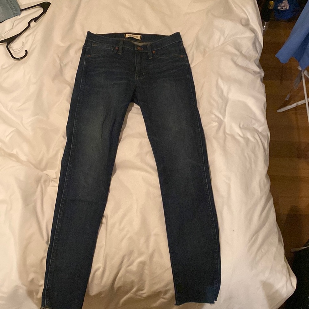 madewell high rise skinny jeans